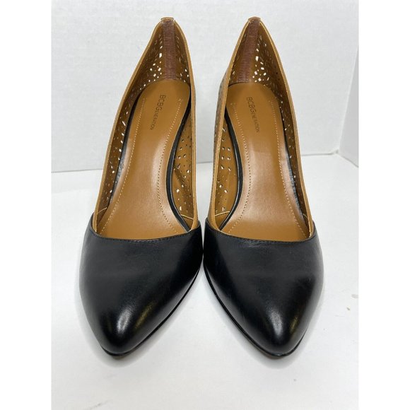 NEW BCBGeneration Tan Leather Cut-out Heels, Women's 9.5 - Picture 3 of 11